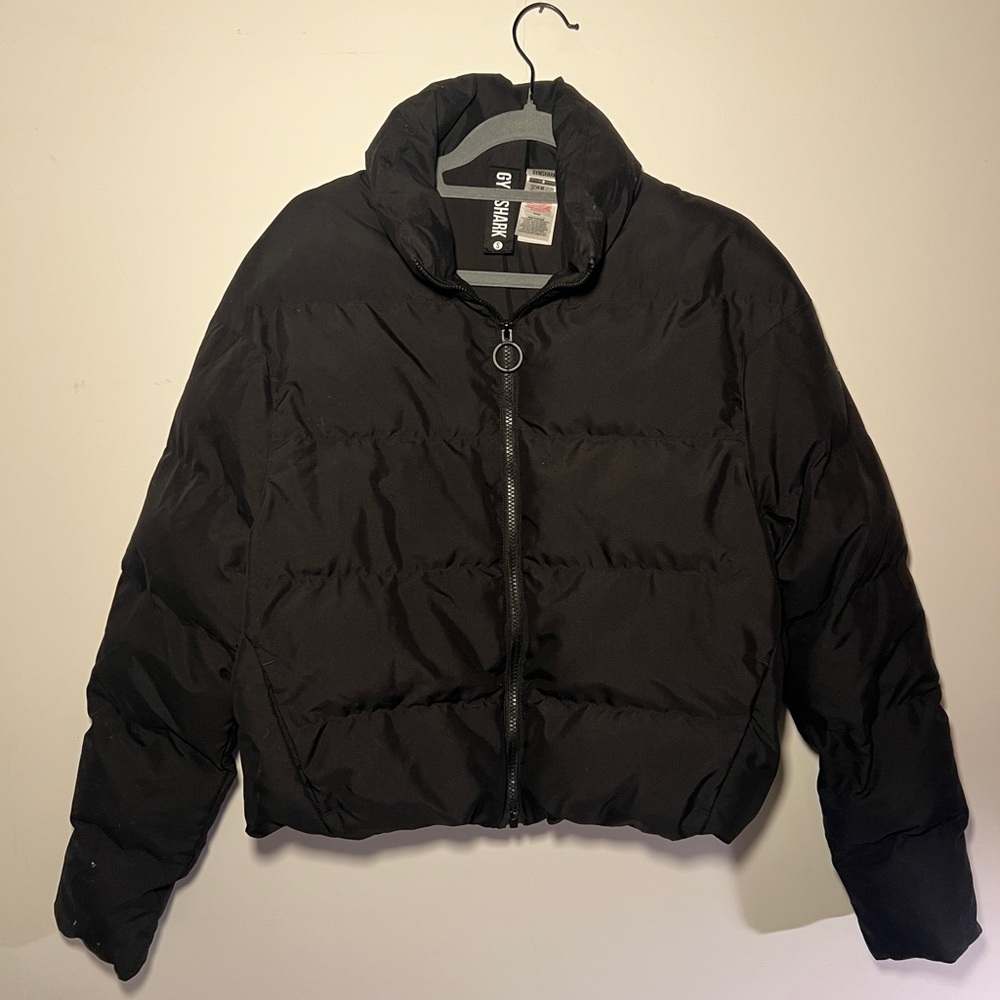 Gymshark Black Puffer Jacket